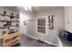 Well-organized kitchen featuring white cabinets, ample counter space, and tasteful decor accents at 36 Bankers Ln, Indianapolis, IN 46201