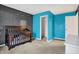 Comfortable Bedroom with crib, and ample storage space for convenience at 3844 Kilburn Ct, Indianapolis, IN 46228