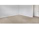 Empty bedroom with light carpet and light walls, ready for new decor at 3968 Creekwood Dr, Greenwood, IN 46142