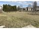 Spacious backyard with a well-maintained lawn, mature trees, and a black chain-link fence at 457 Prince Dr, Greenwood, IN 46142