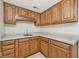 Basement bar featuring sink, white countertop, and cabinets at 5519 Fall Creek Rd, Indianapolis, IN 46220