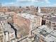 Wide aerial view showing the property's position within a diverse cityscape and its neighborhood at 611 N Park Ave # 414, Indianapolis, IN 46204