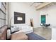 Spacious living room with modern decor, comfortable seating, and dining area at 611 N Park Ave # 414, Indianapolis, IN 46204