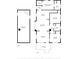 Detailed floor plan showcasing layout of the home, including living room, bedrooms, and kitchen at 729 W 32Nd St, Indianapolis, IN 46208