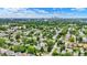 Aerial view featuring a densely populated suburban landscape, with city skyline on the horizon at 960 Cameron St, Indianapolis, IN 46203
