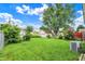 Picturesque view of the backyard, showcasing its size, greenery, and outdoor space at 960 Cameron St, Indianapolis, IN 46203