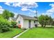 Garage with a modern design and a white door at 960 Cameron St, Indianapolis, IN 46203