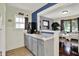 Kitchen countertop with appliances and view of the dining area at 960 Cameron St, Indianapolis, IN 46203