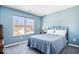 Cozy bedroom with a large window allowing ample light at 11835 Bengals Dr, Fishers, IN 46037