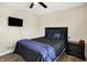 Bedroom featuring a comfortable bed, ceiling fan and TV at 13 Watson Dr, Trafalgar, IN 46181