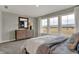 Bright bedroom with large windows and neutral decor, creating a serene and inviting space at 13610 Grand Abbey Way, Fishers, IN 46037