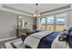 Main bedroom with a view, bright light, a soft sitting area and stylish decor at 13610 Grand Abbey Way, Fishers, IN 46037