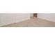 Neutral carpeting with clean white base molding and walls for this bedroom at 1366 Foxtail Ln, Greenwood, IN 46143