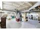 Spacious basement with utility connections and painted concrete floor at 145 W Old South St, Bargersville, IN 46106