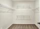 Empty walk-in closet with wire shelving at 1627 Clover Crossing Dr, Greenfield, IN 46140