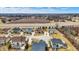 Neighborhood aerial view, showcasing the variety of houses in a suburban community at 3924 Bear Creek Way, Carmel, IN 46074