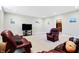 Cozy basement featuring comfortable seating and neutral walls at 3924 Bear Creek Way, Carmel, IN 46074