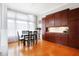 Dining room featuring a dining table and a set of cabinets for storage at 3924 Bear Creek Way, Carmel, IN 46074