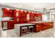 Contemporary kitchen with bold cabinetry, granite countertops, and an island perfect for entertaining at 501 Fletcher Ave # D, Indianapolis, IN 46203