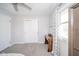 Bedroom featuring carpet flooring, with a wooden vanity and closet at 540 Barnett Ct, Whiteland, IN 46184