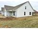 New home boasts white siding and a two-car garage at 614 Silver Fox Ct, Indianapolis, IN 46217