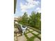 Backyard patio with a fire pit and lounge chairs for relaxing outdoors at 6537 Amherst Way, Zionsville, IN 46077