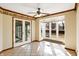 Sunlit dining area featuring a bay window, and a tile floor at 725 Queenswood Dr, Indianapolis, IN 46217