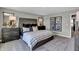 Comfortable main bedroom featuring a luxurious bed and dresser at 7385 Standish Ln, Avon, IN 46123