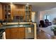 Bright kitchen with modern appliances and convenient access to the living area at 7437 Vineyard Dr, Fishers, IN 46038