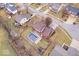 Aerial view of a backyard featuring a swimming pool at 8333 Hunters Meadow Ct, Indianapolis, IN 46259