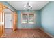 Large dining area featuring new floors, crown moulding and a lot of natural light at 8333 Hunters Meadow Ct, Indianapolis, IN 46259