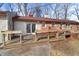 Back deck with sliding door access to the house at 8615 El Rico Dr, Indianapolis, IN 46240
