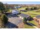 Aerial view of outbuildings including storage and a garage at 8810 E 200 S, Zionsville, IN 46077