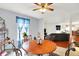 Inviting dining area with round table, metal chairs, and open layout at 10270 Yosemite Ln, Indianapolis, IN 46234