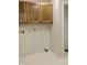 Laundry room with base trim and connections for a washer and dryer at 1103 Charleston Commons Dr, Anderson, IN 46012