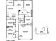 This is the first floor plan for the house, showing the rooms, garage, and porches at 11064 N Sashing Way, Monrovia, IN 46157
