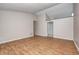 Spacious living room with hardwood floors and neutral walls is the perfect blank canvas at 11363 Kristen Ln, Indianapolis, IN 46235