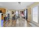 Entertaining space with bar area, game, and access to outdoor area at 11614 Presidio Dr, Indianapolis, IN 46235