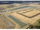 New construction aerial view showcasing property development, waterways, and surrounding cityscape at 1346 Fleming Dr, Greenfield, IN 46140