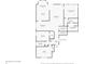 First floor plan featuring a kitchen, living spaces, bedrooms, and a garage layout at 13841 Waywing Ct, Carmel, IN 46033