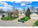 Street view of single-Gathering home featuring a well-manicured lawn, two car garage, and traditional design at 13841 Waywing Ct, Carmel, IN 46033