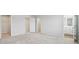 Spacious bedroom with ensuite bathroom, closet and carpet flooring at 1854 Cascades Dr, Greenfield, IN 46140