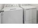 New, white, side-by-side washer and dryer set at 1854 Cascades Dr, Greenfield, IN 46140