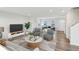 Inviting living room with stylish furniture and decor, creating a cozy and elegant atmosphere at 1854 Cascades Dr, Greenfield, IN 46140