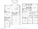 Floor plan featuring an open concept first floor and a spacious second floor with three bedrooms at 1945 Clement St, Westfield, IN 46074