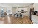 Modern kitchen with white cabinets, stainless steel appliances, and center island with seating at 1945 Clement St, Westfield, IN 46074