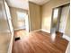 Cozy room with wood-look floors, window, fresh paint, and neutral colors offers comfortable living at 2821 E 13Th St, Indianapolis, IN 46201
