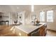 Spacious kitchen island offering extra counter space, stainless steel sink, and an open view to living spaces at 304 E 17Th St, Indianapolis, IN 46202