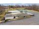 Aerial view of community clubhouse, pool, and basketball courts at 3779 W County Line Rd, Greenwood, IN 46142