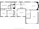 Detailed floor plan showing layout, room locations, and overall dimensions at 3779 W County Line Rd, Greenwood, IN 46142